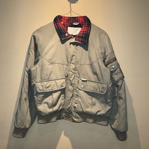 Windbreaker Olive Green Military Jacket Men’s Size Medium - Picture 1 of 4